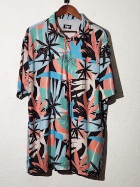 Waggle Men's Short Sleeve Golf Polo Shirt in size 2XL